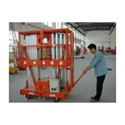 Scissor Electric Stair Lift Aluminum Work Platform Dual Mast for 2 People 10 Meters to 16 Meters Height GTWY 10 1000 8