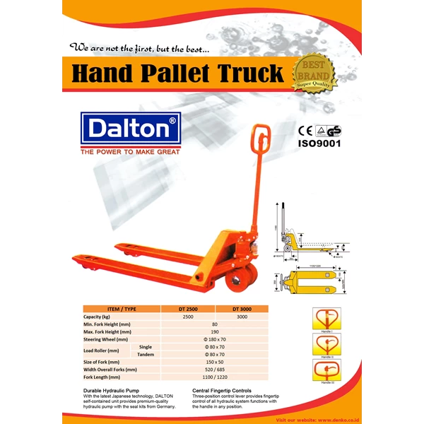 Hand Pallet Capacity 2.5 Ton Dalton CP 2500