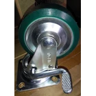 Roda Troli Caster Wheel Heavy Duty Polyurethane dan Nylon dan Karet 8